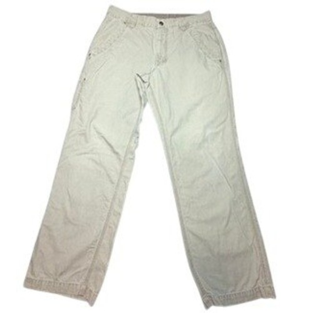 The North Face Mens Khaki Carpenter Pants Size 34 Canvas Utility Work Trousers